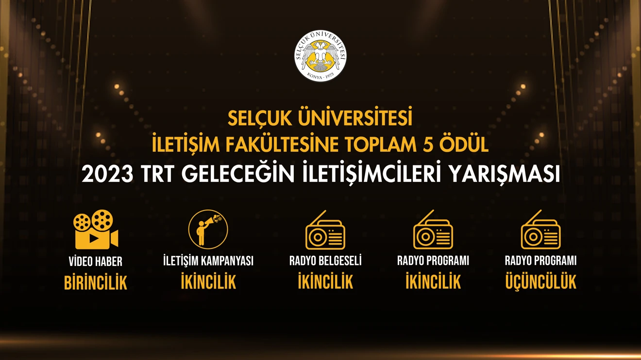 Selçuk İletişim, TRT Geleceğin İletişimcileri Yarışması'nda en çok ödül alan fakülte oldu